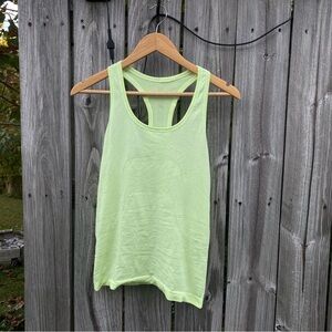 Lululemon Neon Green Racerback Tank Top size M